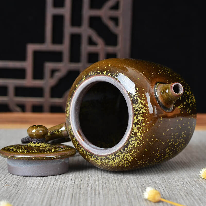 Tenmoku Jian zhan Tea Dust Glaze Teapot