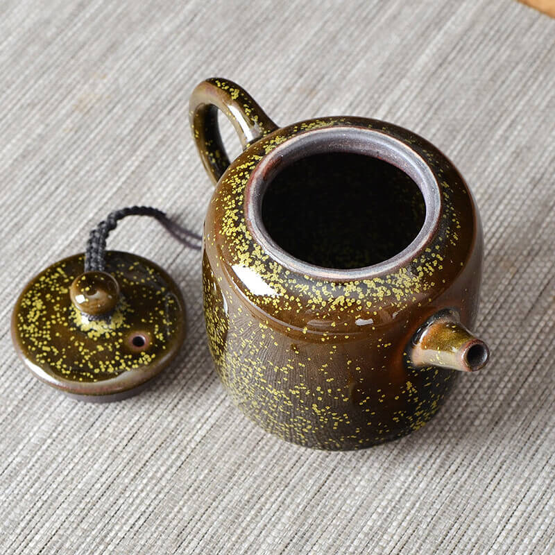 Tenmoku Jian zhan Tea Dust Glaze Teapot