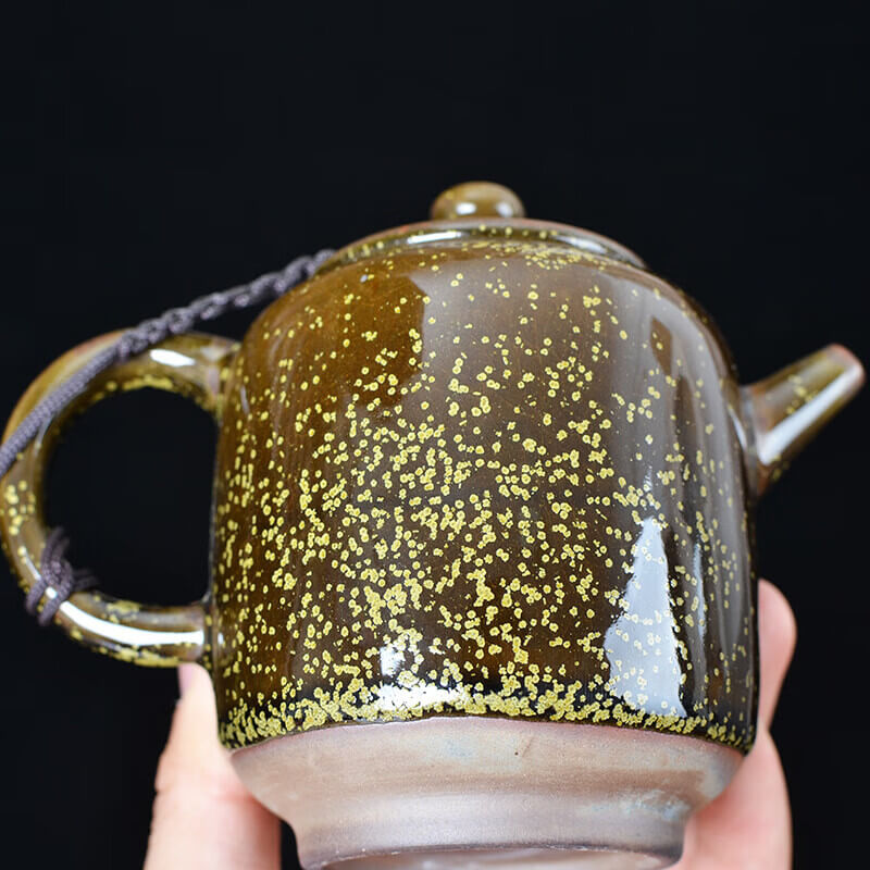 Tenmoku Jian zhan Tea Dust Glaze Teapot