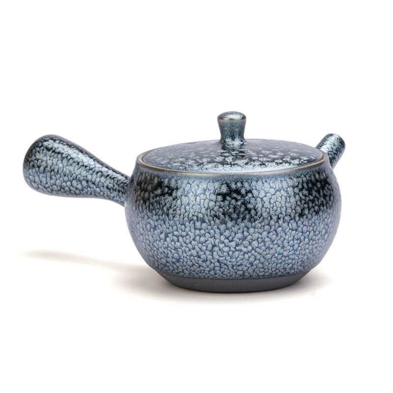 Tenmoku Jianzhan Oil Spot Kyusu Teapot
