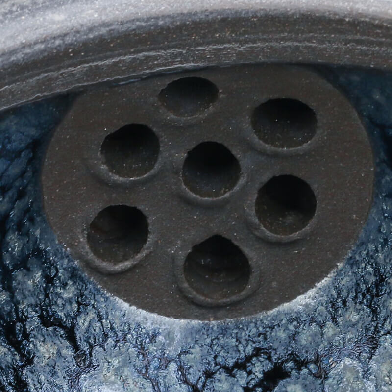 Tenmoku Jianzhan Oil Spot Kyusu Teapot