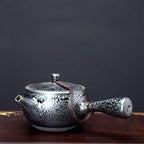 Tenmoku Jianzhan Oil Spot Kyusu Teapot