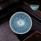 Flower Sukou Tenmoku Jian Zhan Chawan