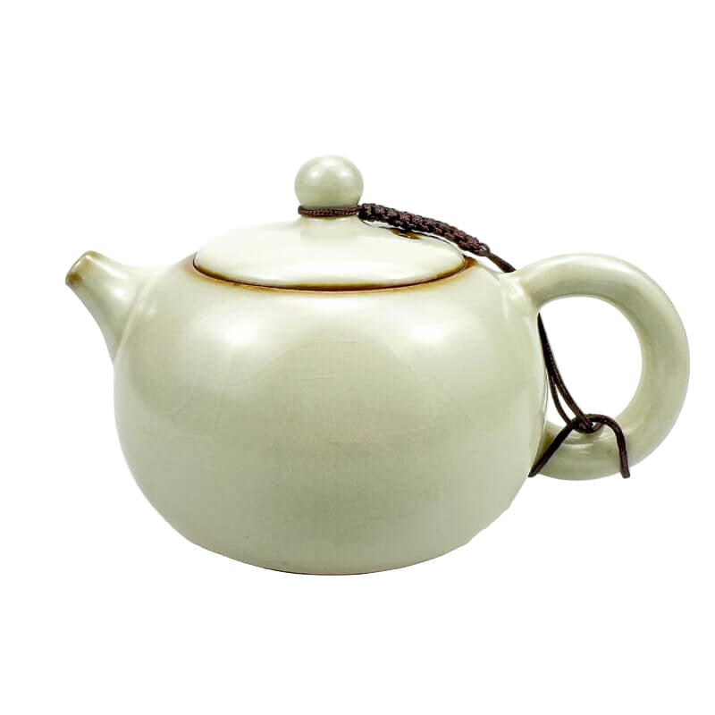 White Nacre Tenmoku JianZhan Gongfu Teapot