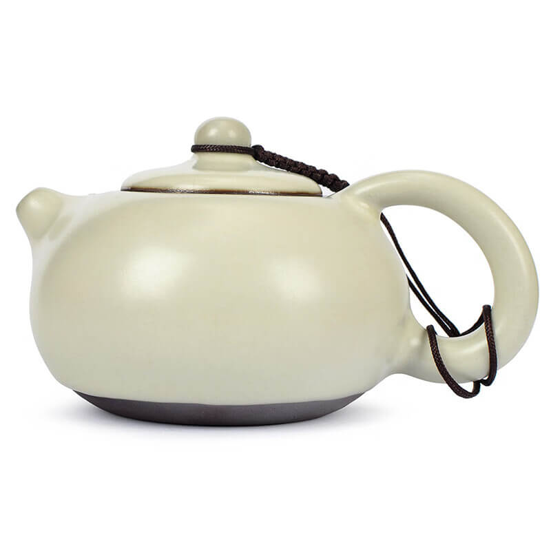 Handmde White Nacre Tenmoku Jian Zhan Gongfu Teapot