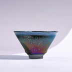 Rainbow Yohen Tenmoku Jianzhan Oil Spots Tea Cup