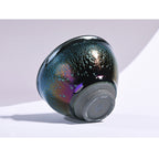 Rainbow Yohen Tenmoku Jianzhan Oil Spots Tea Cup