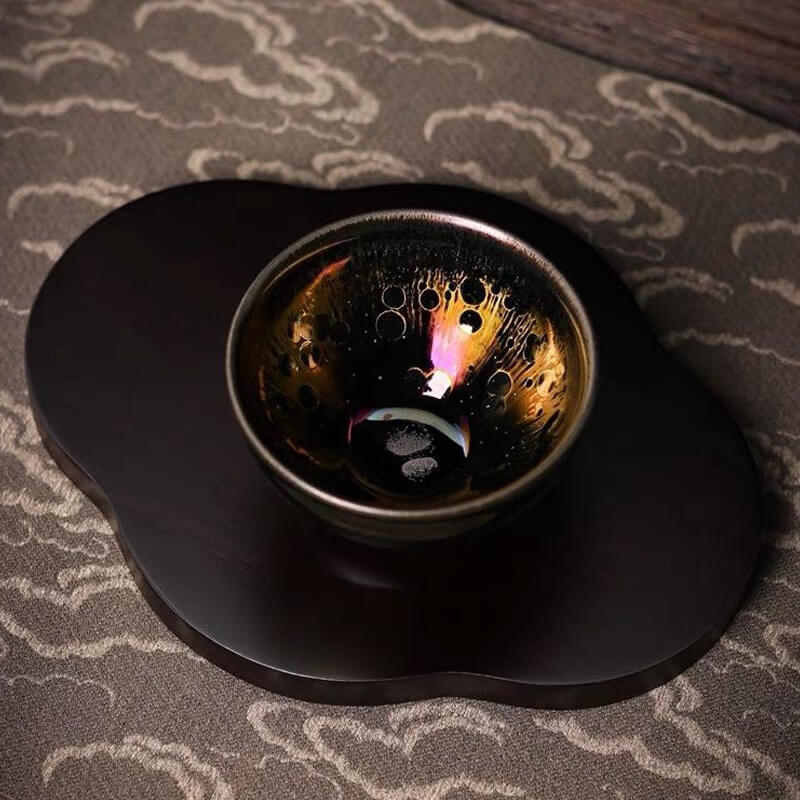 Yohen Tenmoku Jian Zhan Oil Spots Tea Cup