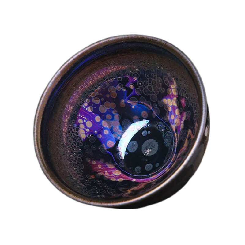 Yohen Tenmoku Jianzhan Oil Spots Tea Cup