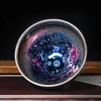 Yohen Tenmoku Jianzhan Oil Spots Tea Cup