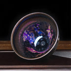 Yohen Tenmoku Jianzhan Oil Spots Tea Cup